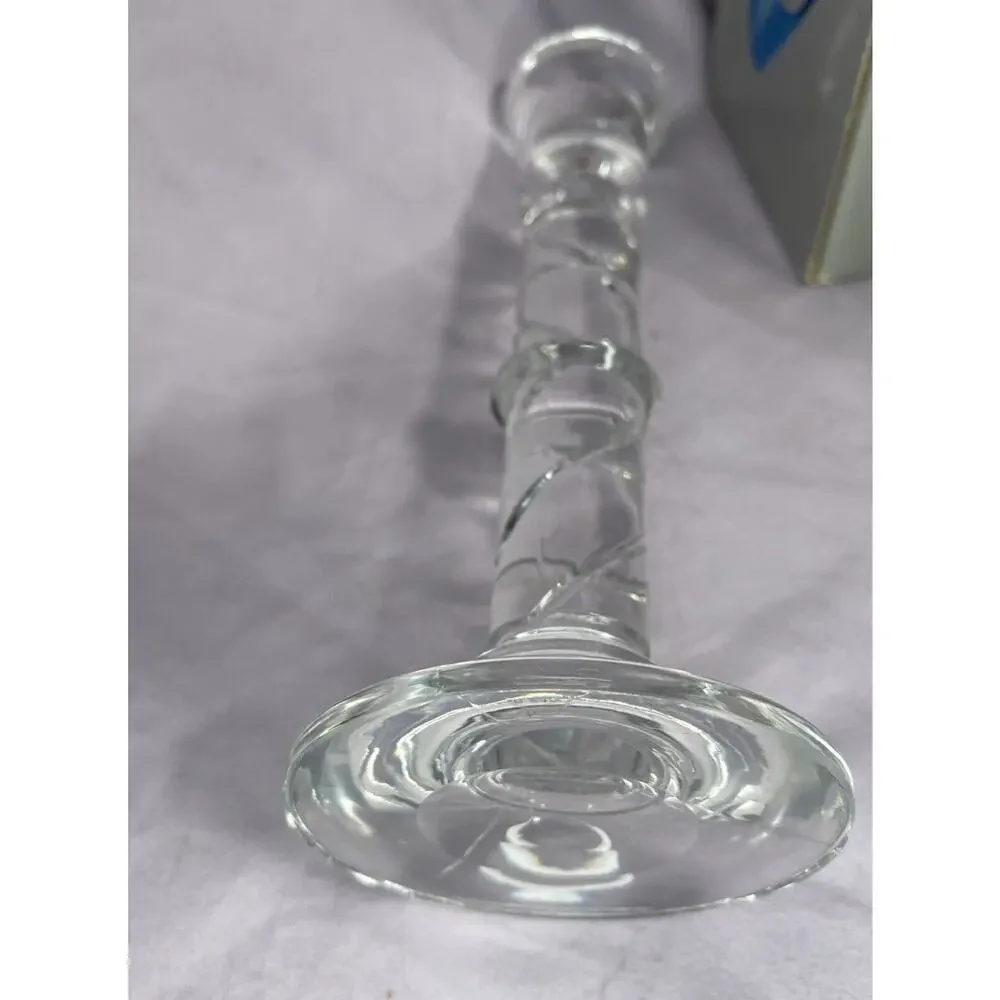 Vintage Pair of Toscany 24% Lead Crystal Candle Holder Excellent Condition